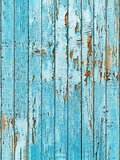 Blue Peeling Wood Wall Photography Backdrops