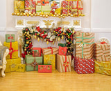 Christmas Colored Gifts Decoration Backdrop for Photography DBD-19210