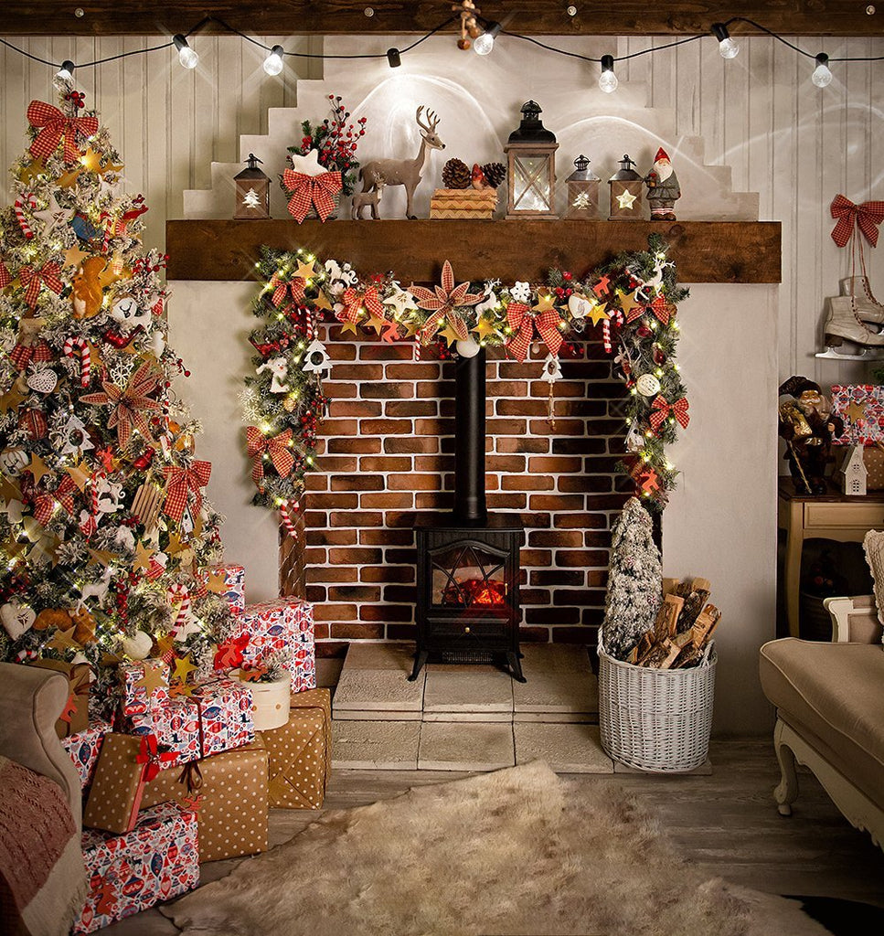 Gift Christmas Tree Photography Backdrops DBD-19217