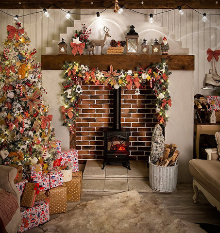 Gift Christmas Tree Photography Backdrops DBD-19217