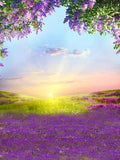 Spring Purple Flowers Backdrops for Photographers S-1788