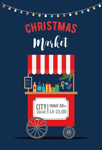 Christmas Market Photography Backdrops for Studio DBD-19437