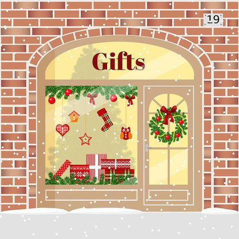 Christmas Shop Gift Photography Backdrops DBD-19404