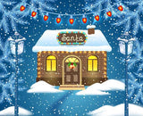 Winter Snowflake Santa Christmas Photography Backdrops DBD-19387