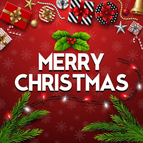 Merry Christmas Gift Red Backdrops for Studio DBD-19264