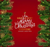 Christmas Decoration Pin Red Backdrop for Photography DBD-19427