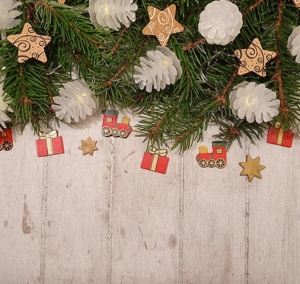 Christmas Decoration Wood Wall Backdrop for Photography DBD-19426
