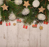 Christmas Decoration Wood Wall Backdrop for Photography DBD-19426