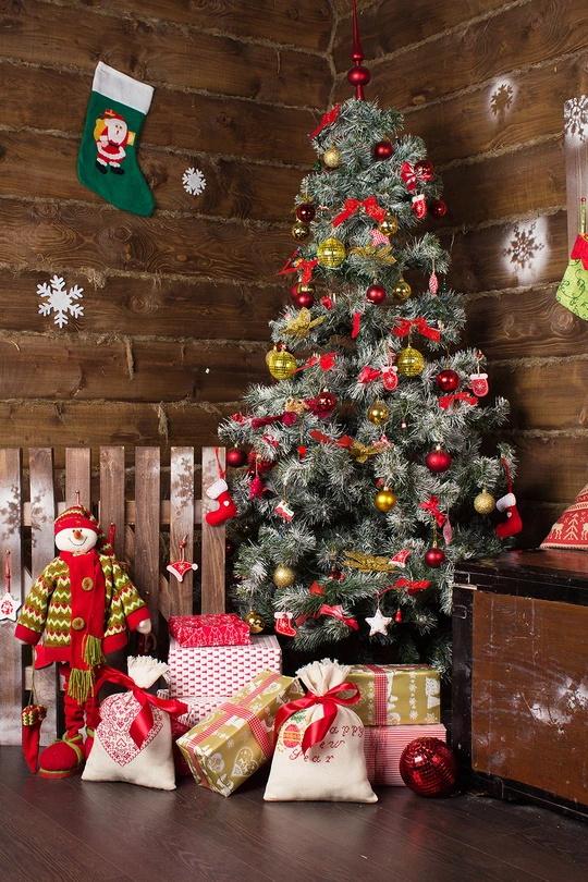 Xmas Tree Lights Photography Backdrops for Party  DBD-19247