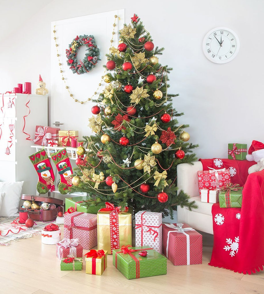 Christmas Tree Gifts Christmas Decor Photography Backdrops DBD-19296