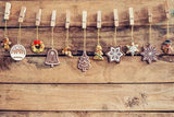 Wooden Christmas Photo Booth Backdrops for Home Decor DBD-19447