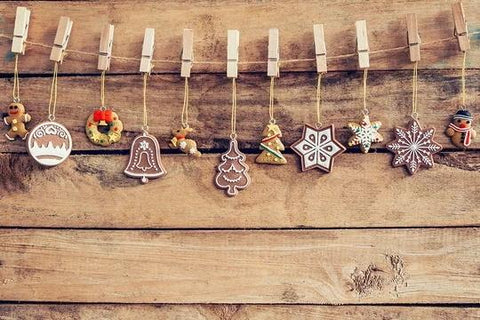 Wooden Christmas Photo Booth Backdrops for Home Decor DBD-19447