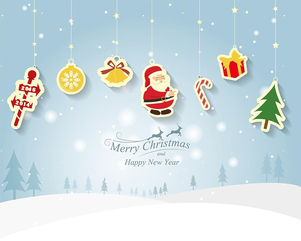 Merry Christmas and Happy New Year Backdrops for Photography DBD-19250