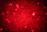 Bokeh Red Love Heart Valentine's Day Backdrop 