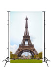 Paris Eiffel Tower Square Landmark Photography Backdrop  D124