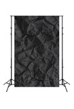 Abstarct Photo Backdrop Black Wrinkled Paper Background D187