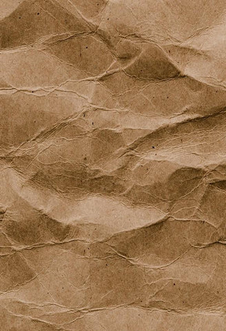 Abstarct Photo Backdrop Brown Wrinkled Paper Background D188