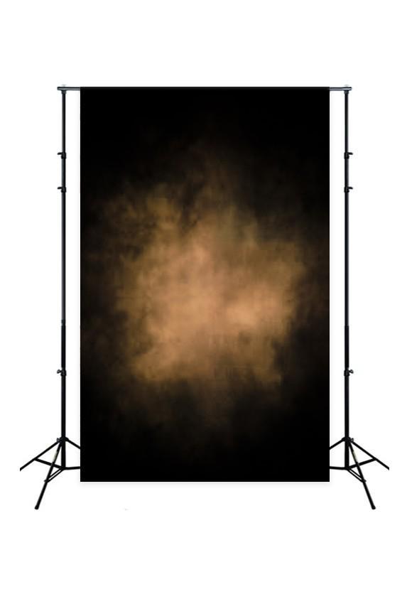 Brown Color In Center Black Backdrop for Studio D204