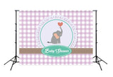 Baby Shower Elephant Photo Studio Backdrop D261