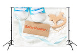 Baby Shower Boy Newborn Backdrop for Photography D272