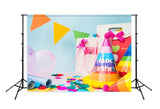 Birthday Decorations Shopping Bag Backdrop for Photography D284