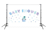 Boy Baby Shower Decorations Backdrop for Photo Studio D286