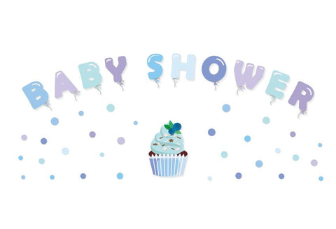 Boy Baby Shower Decorations Backdrop for Photo Studio D286