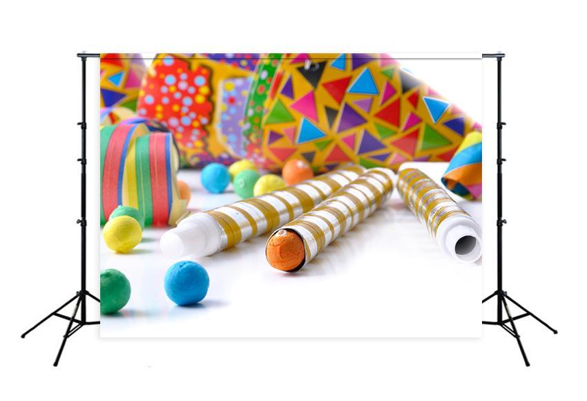 Colorful  Baby Shower Newborn Backdrop for Photo Booth D291