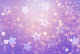 Baby Shower Decorations Purple Stars Bokeh Backdrop for Photo D302