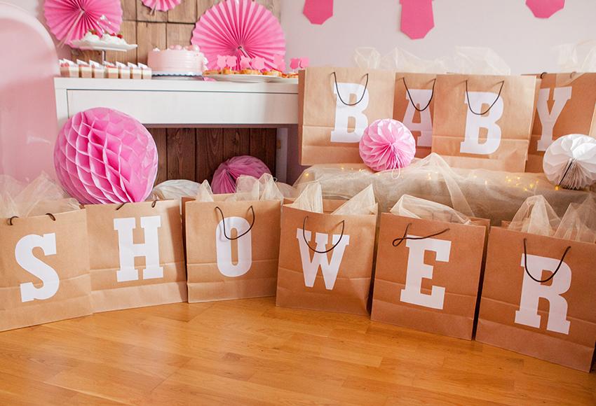 Niña Baby Shower Telón de Fondo de Foto de Decoración para Fiesta D313