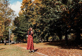 Autumn Yellow Fallen Leaves Park Tree Photography Backdrop D346