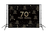 70th Happy Birthday Backdrop for Photography  D354