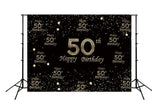 Happy 50th Birthday  Backdrop for Party Decoration Photography D359