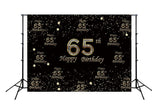 Happy 65th Birthday Backdrop for Party Decoration D360