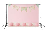 Easter Day Pink Easter Eggs  Backdrop for Photography D574