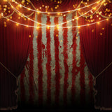 Halloween Circus Red Curtain Backdrop for Photography