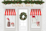 Christmas Candy Shop Decor Photography Backdrop D902