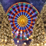 Fondo de luces del ¨¢rbol de Navidad de la rueda de la fortuna D949