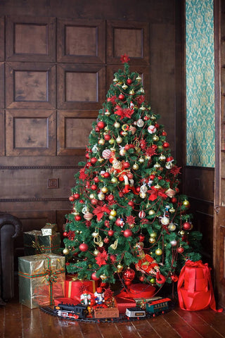 Christmas Tree Gift Photography Backdrops DBD-19409