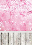 Pink Floral Bokeh Backdrop for Baby Photography F-004