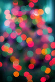  Red Green Spots Bokeh Blurry Photo Backdrop G-007