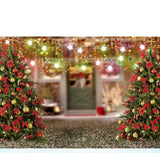 Christmas Tree Lights DEcorations Photo Studio Backdrop  G-1196