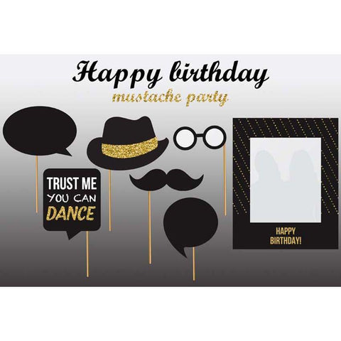 Birthday Backdrops Dance Backdrop Grey Background G-133