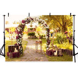 Wedding Backdrops Trees Backdrop Flowers Background G-212