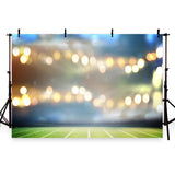 Football  Field Sports Stadium Bokeh Lights Photography Backdrop G-258