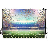 Football Field Night Stadium Photo Booth Backdrops G-261