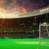   Footable Field Evening Stadium Championship Win Confetti Tinsel Backdrop for Party