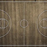 Basketball Court Graphisc Wood Floor Photo Backdrops G-288