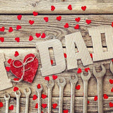 Telón de Fondo del Día del Padre Fondo de Madera G-334