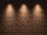 Red  Vintage Brick Wall Lights Photography Backdrops  G-34